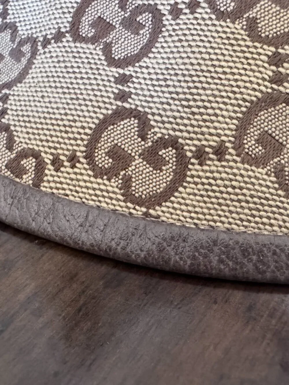 GUCCI GG Monogram Canvas Hat, sz L
